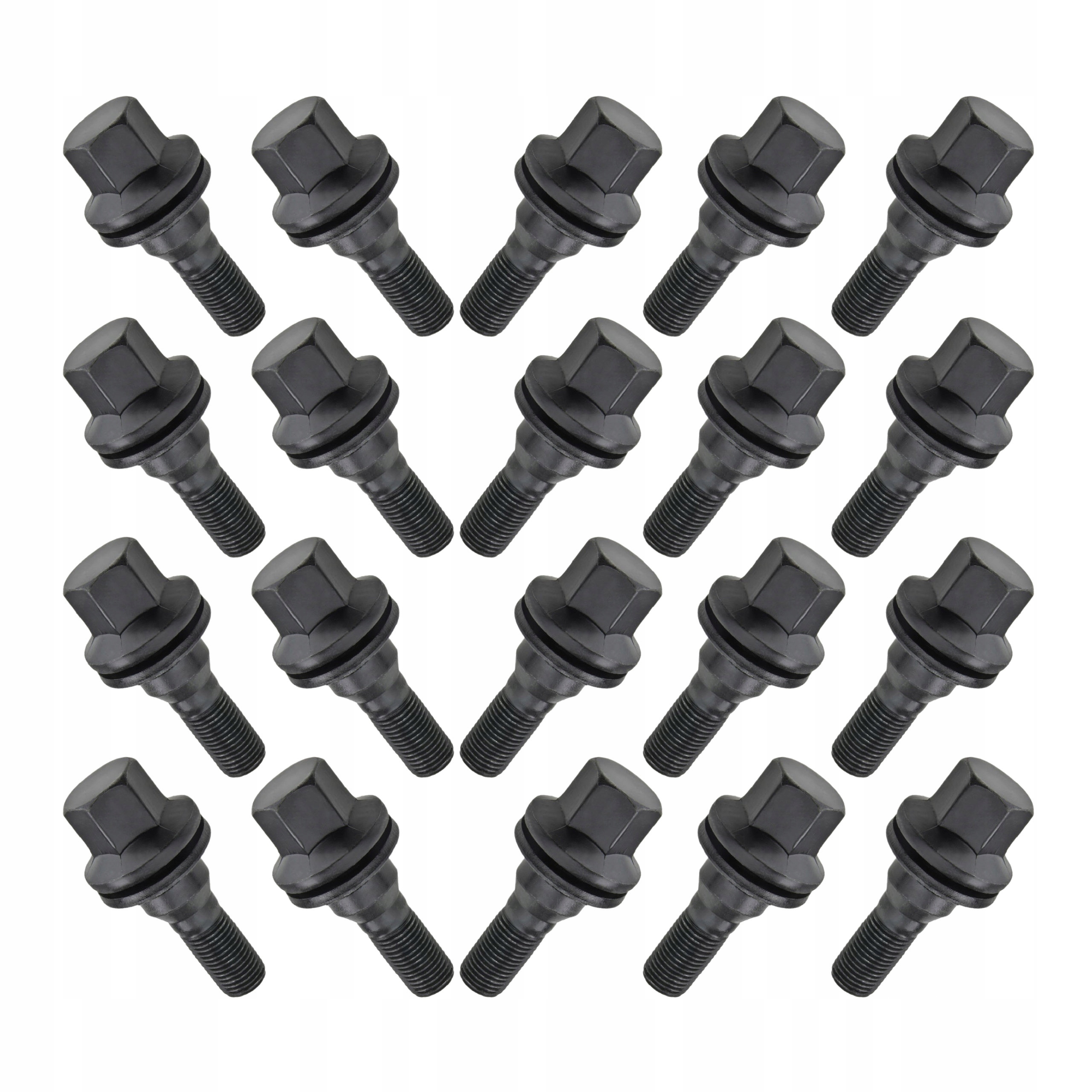 Černé Šrouby S Plochou Podložkou Pro Originální Hliníkové Ráfky Citroen