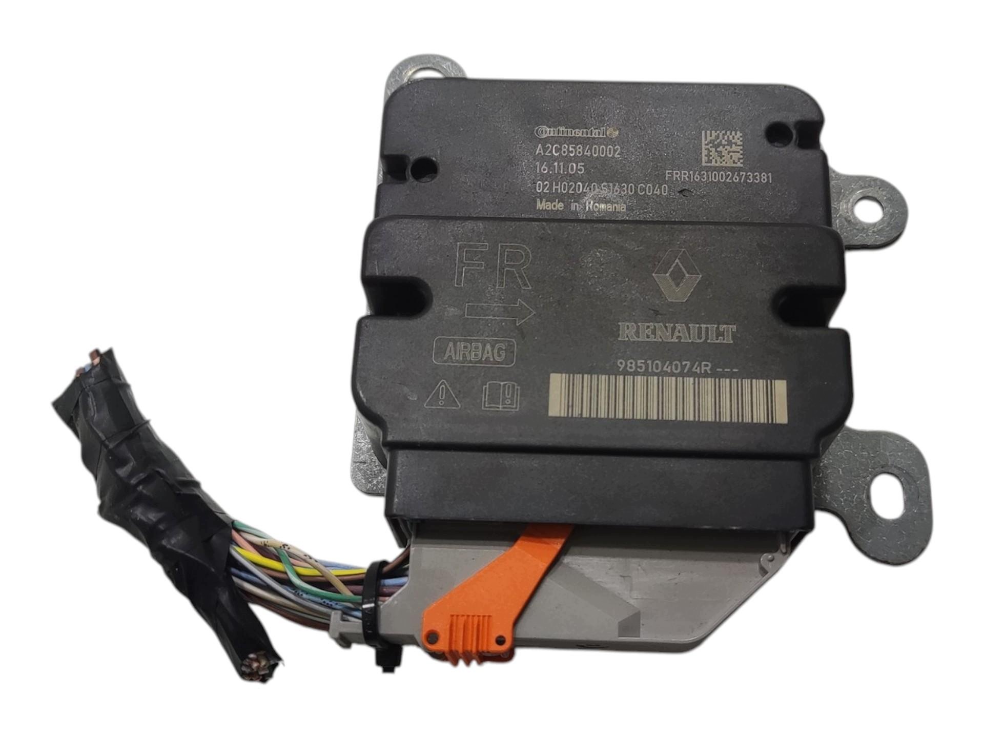 SENSOR modulo airbag airbag RENAULT ZOE e 2013-2019 985104074R