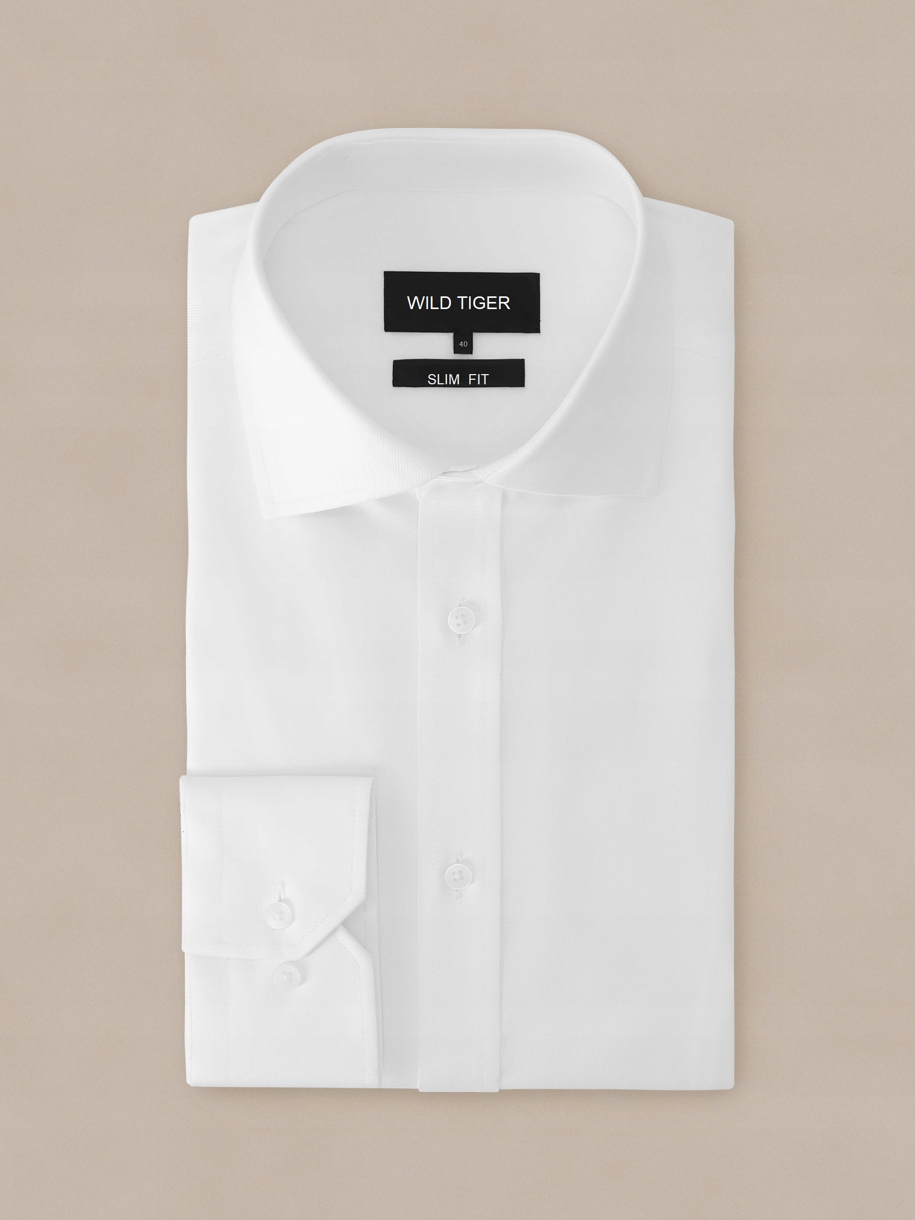 Pánská Bílá Oxfordská Košile Elegantní 97% Bavlna Elastan Slimfit XL/44