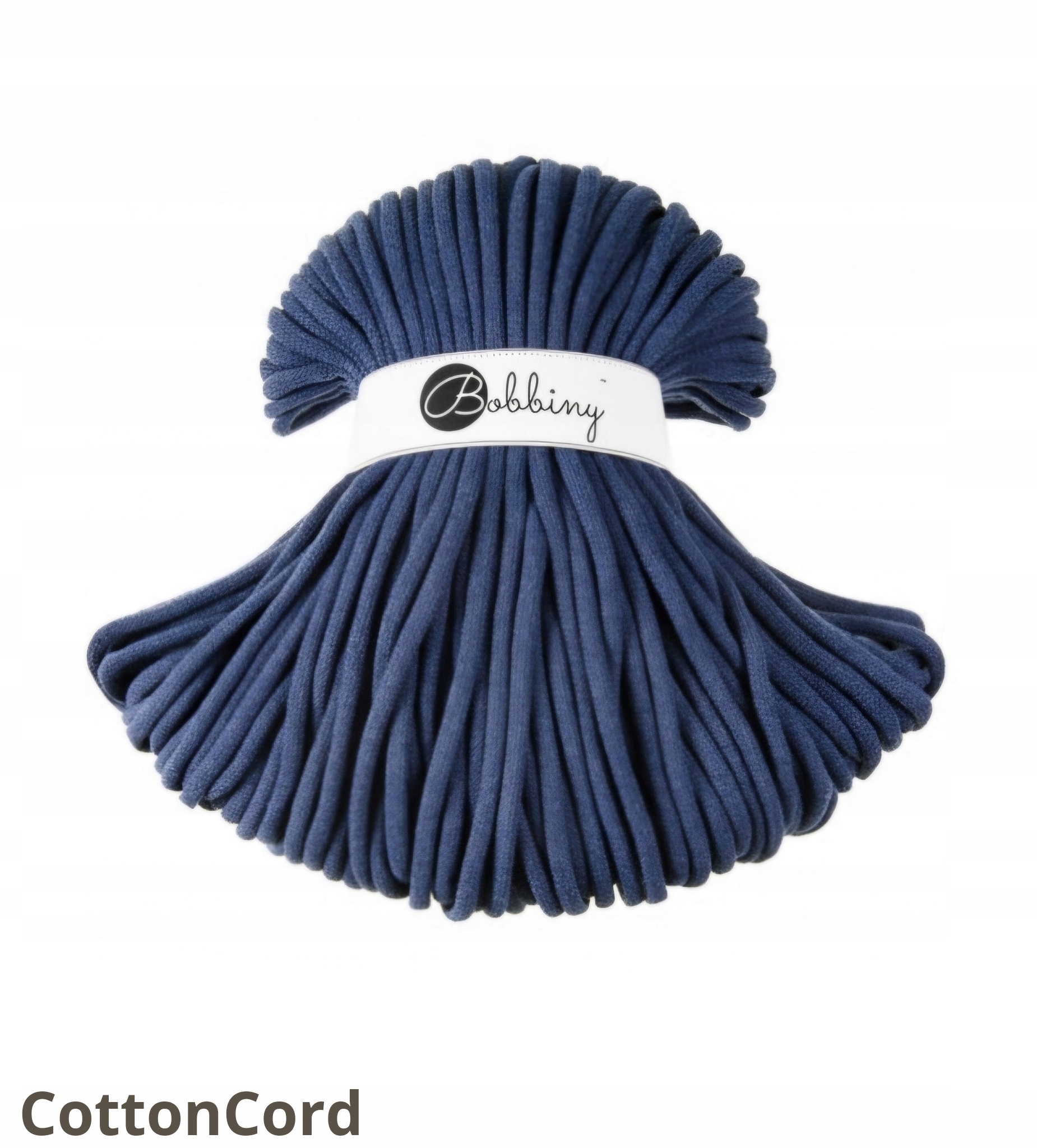 Bobbiny pletená šňůra 9 mm 100 metrů Jeans