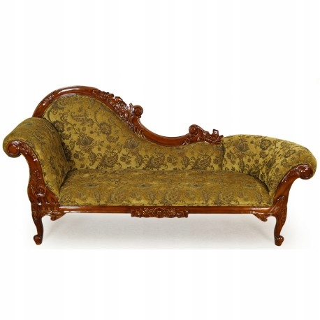 Szezlong w stylu ludwikowskim kanapa sofa lite drewno tapicerowana 80243c Kod producenta 80243c