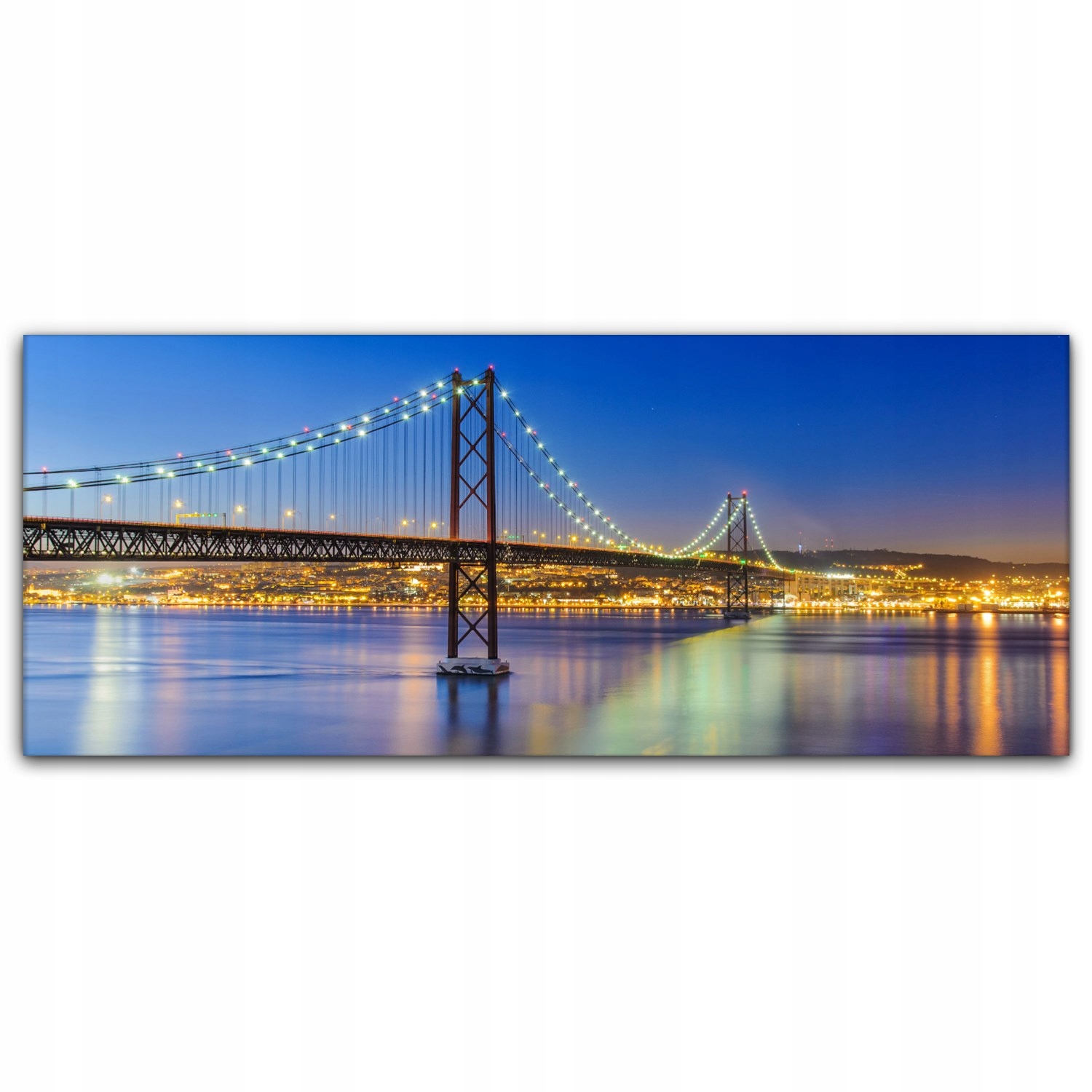 

Obraz Canvas dekoracja 125x50 Lizbona Miasto Noc