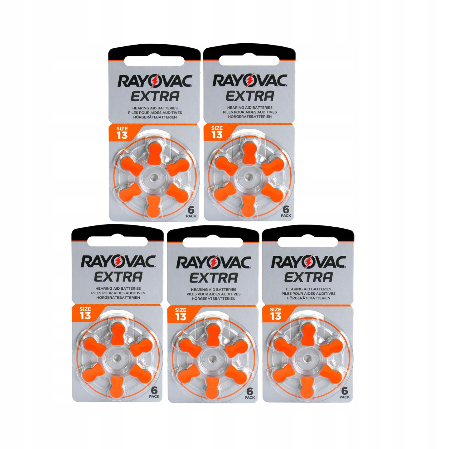 

30 x bateria 13 PR48 Rayovac do aparatu słuchowego