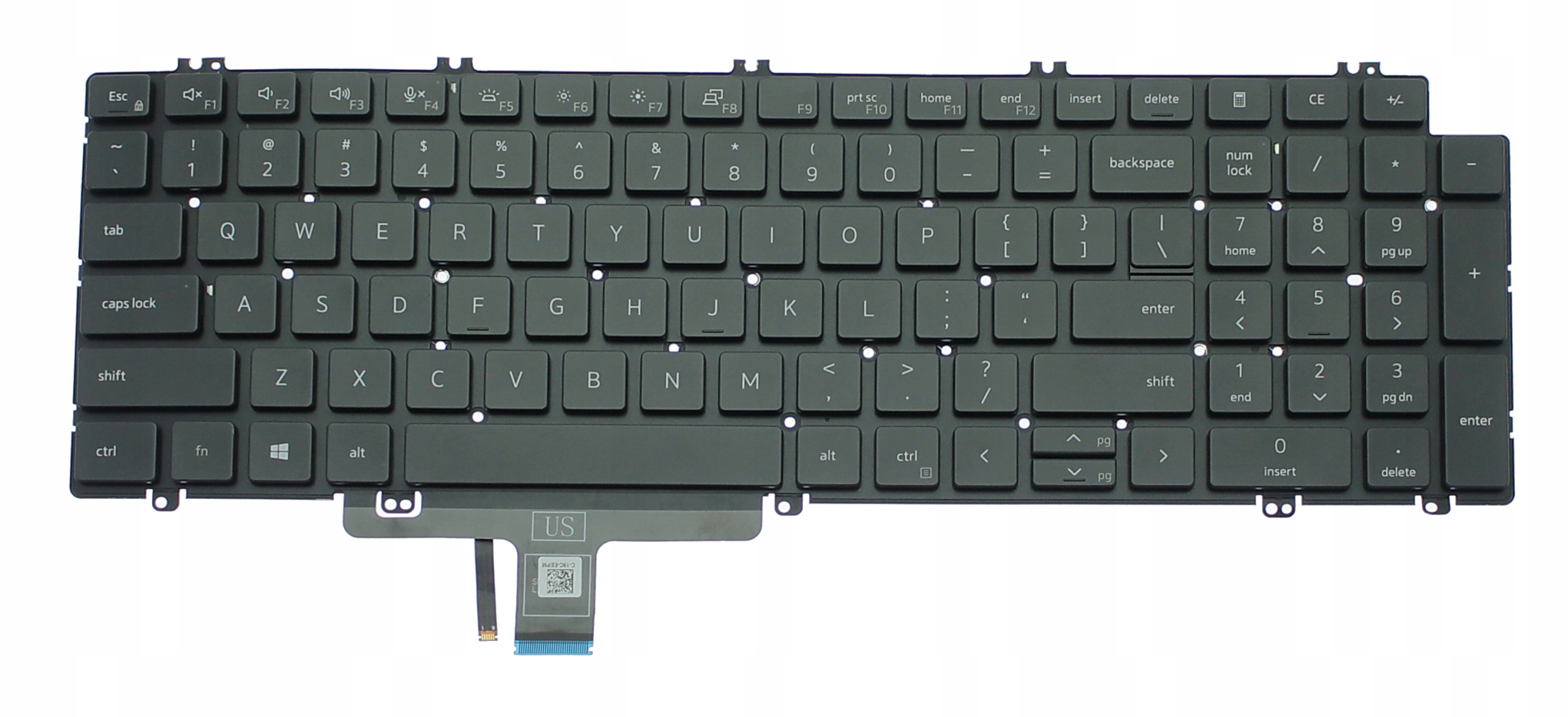 Klávesnice Pro Dell Precision 3570 3560 3561 Led 3580 3581 7670 7770 7680