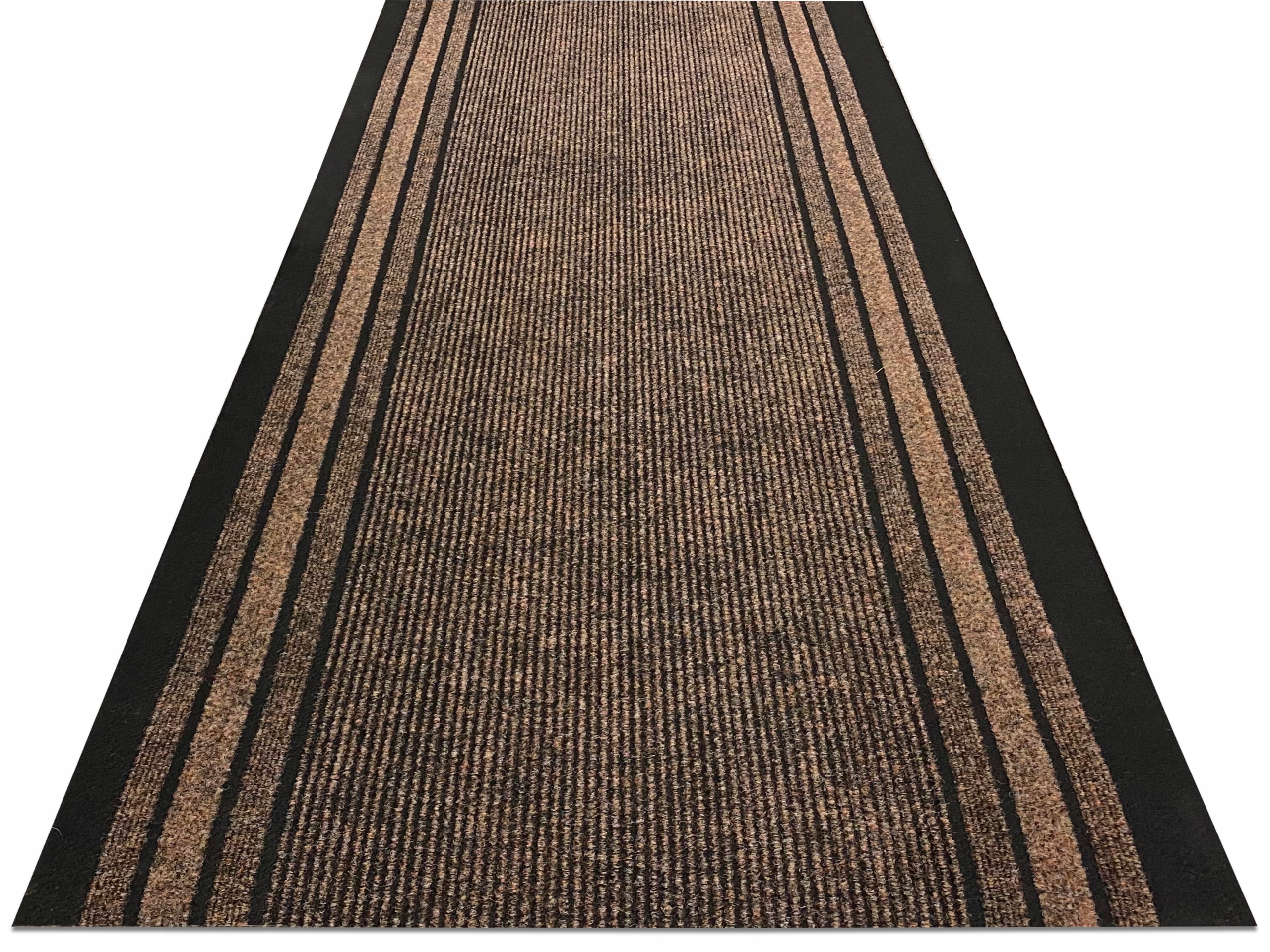

Gruby Podgumowany Chodnik Wycieraczka Brąz 80cm