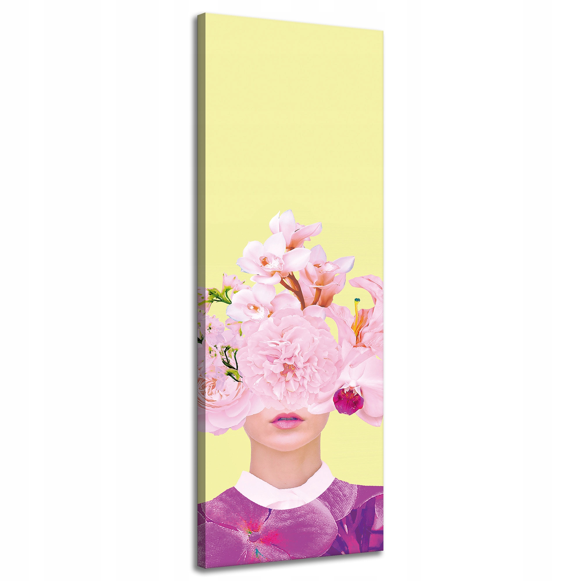 Obraz na plátně Fialové a růžové květy 40x120 cm Ideální jako dárek