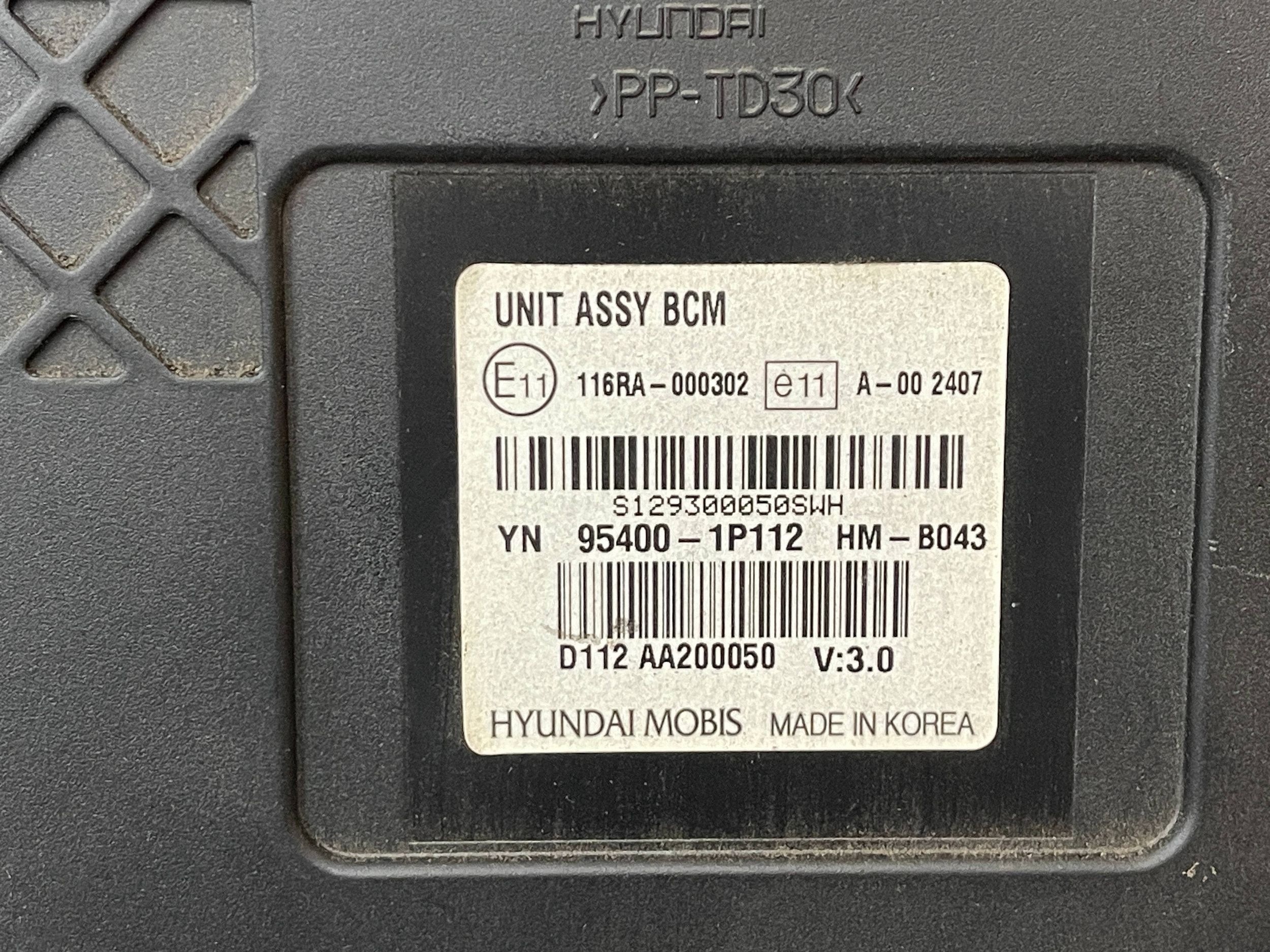 module BCM KIA VENGA 09- 95400-1P112