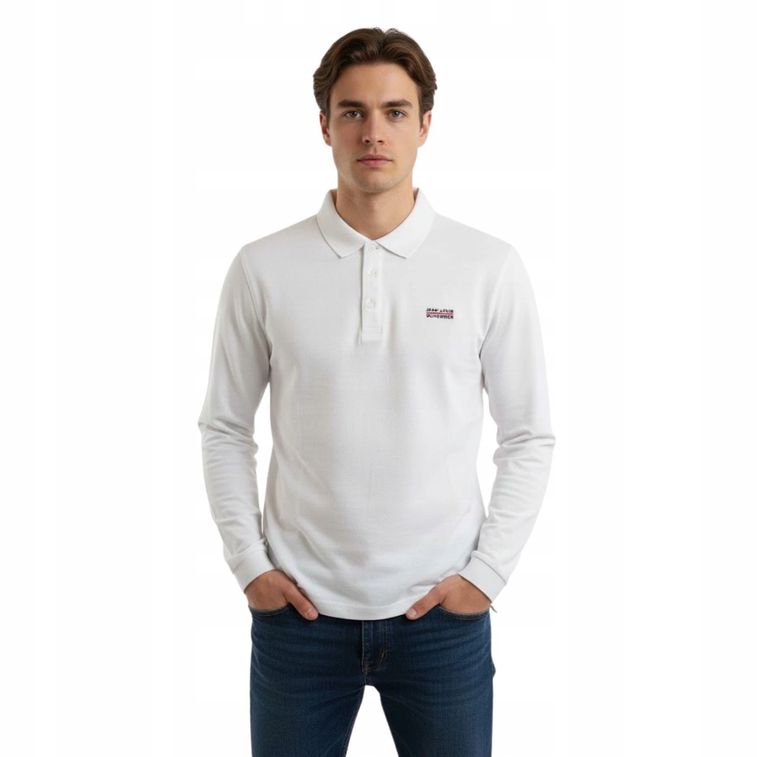 Pánské polokošile Jean-louis Sherrer, bílé bavlněné, vel. XXL