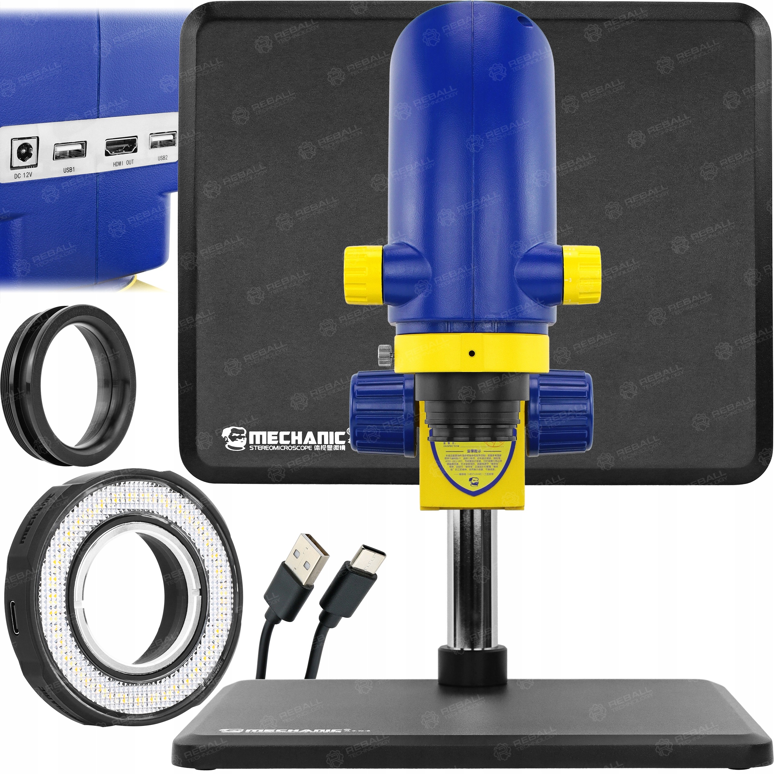 Digitální Mikroskop Pro Elektroniku Mechanic MC10A-B4 Hdmi Fhd 70-110x