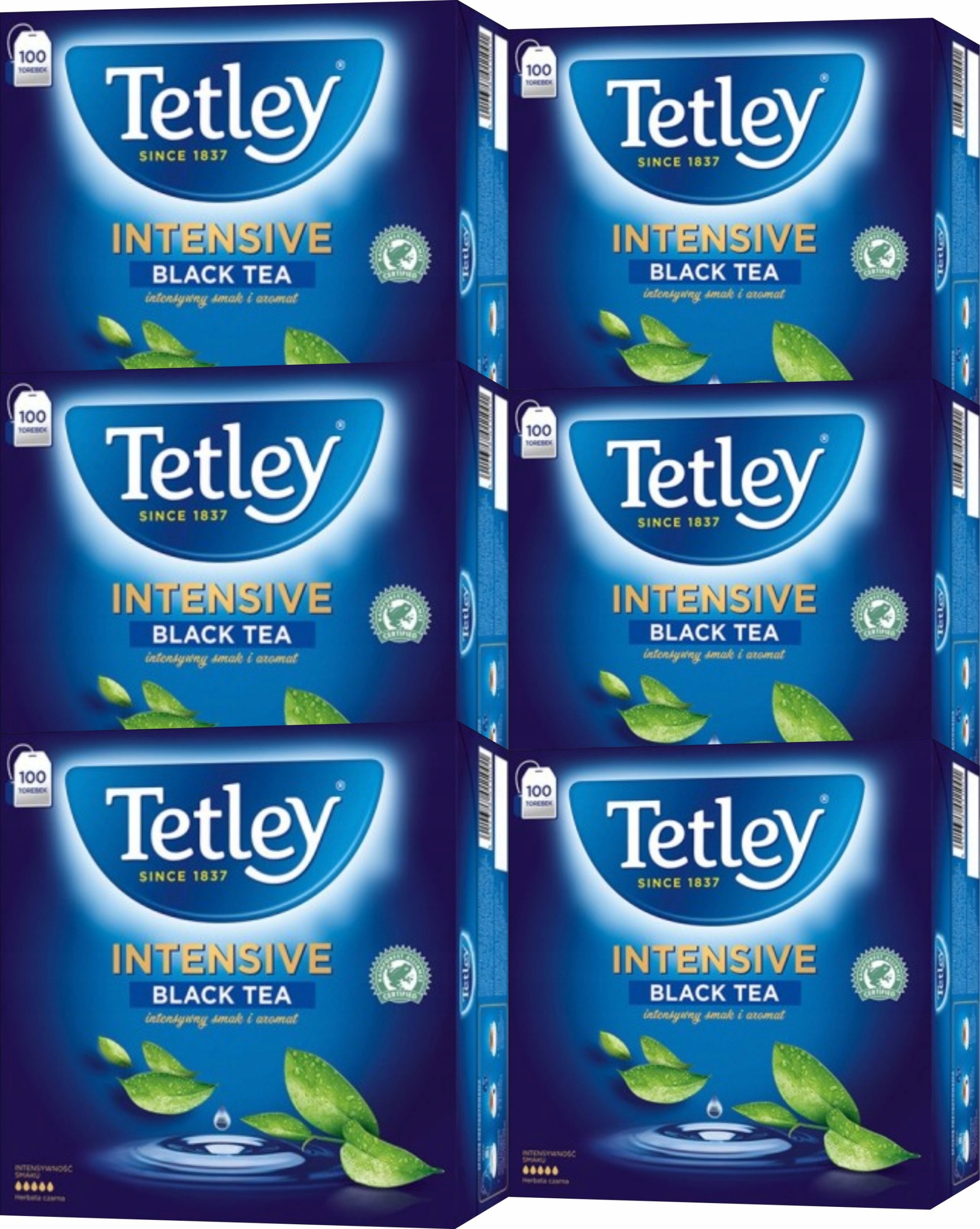 (x6) Tetley Intensive Black Tea 100tb