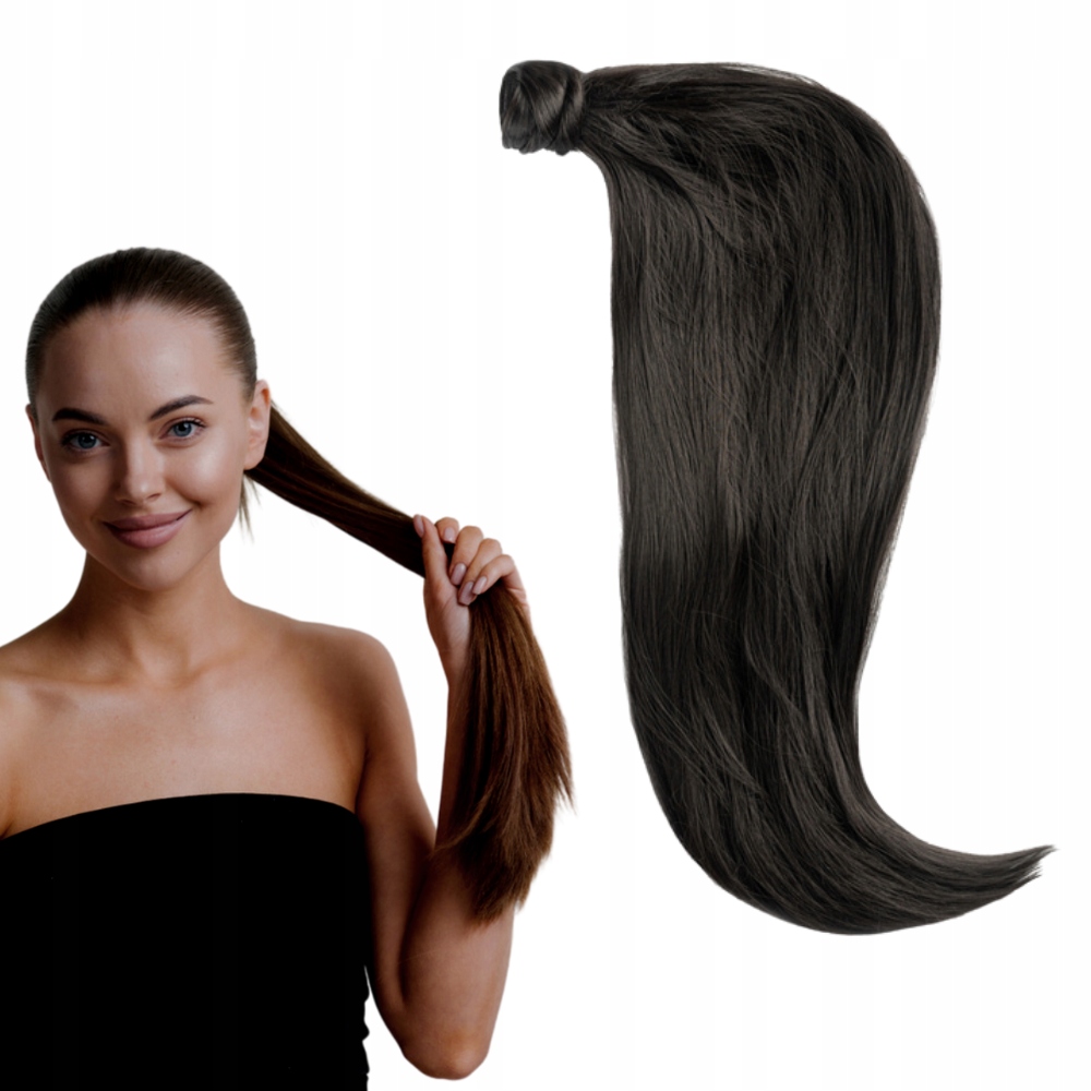 Příčesek do vlasů Kucyk Ariana 70 cm #2 tmavě hnědé