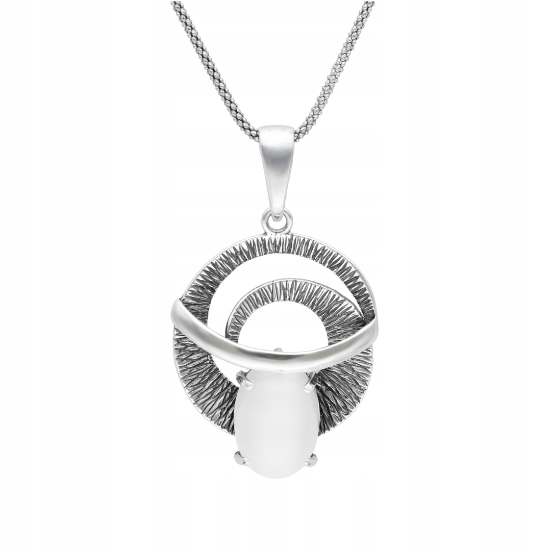 Stříbrný přívěsek s ulexitem – elegantní dámský šperk stříbro 925