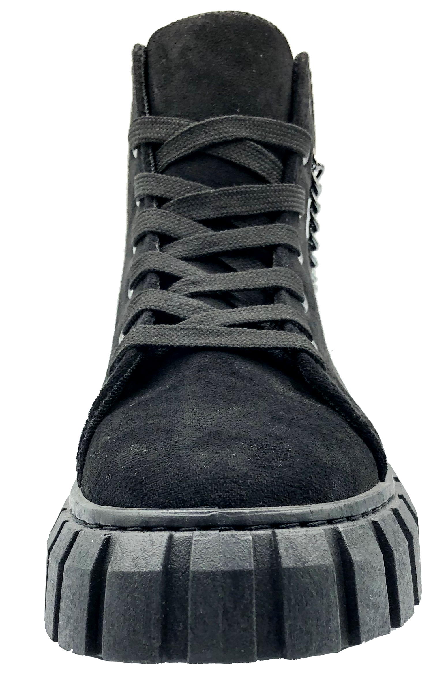 TRAMPKI DAMSKIE WYSOKIE GRUBA PODESZWA CZARNE 40 Marka Seastar