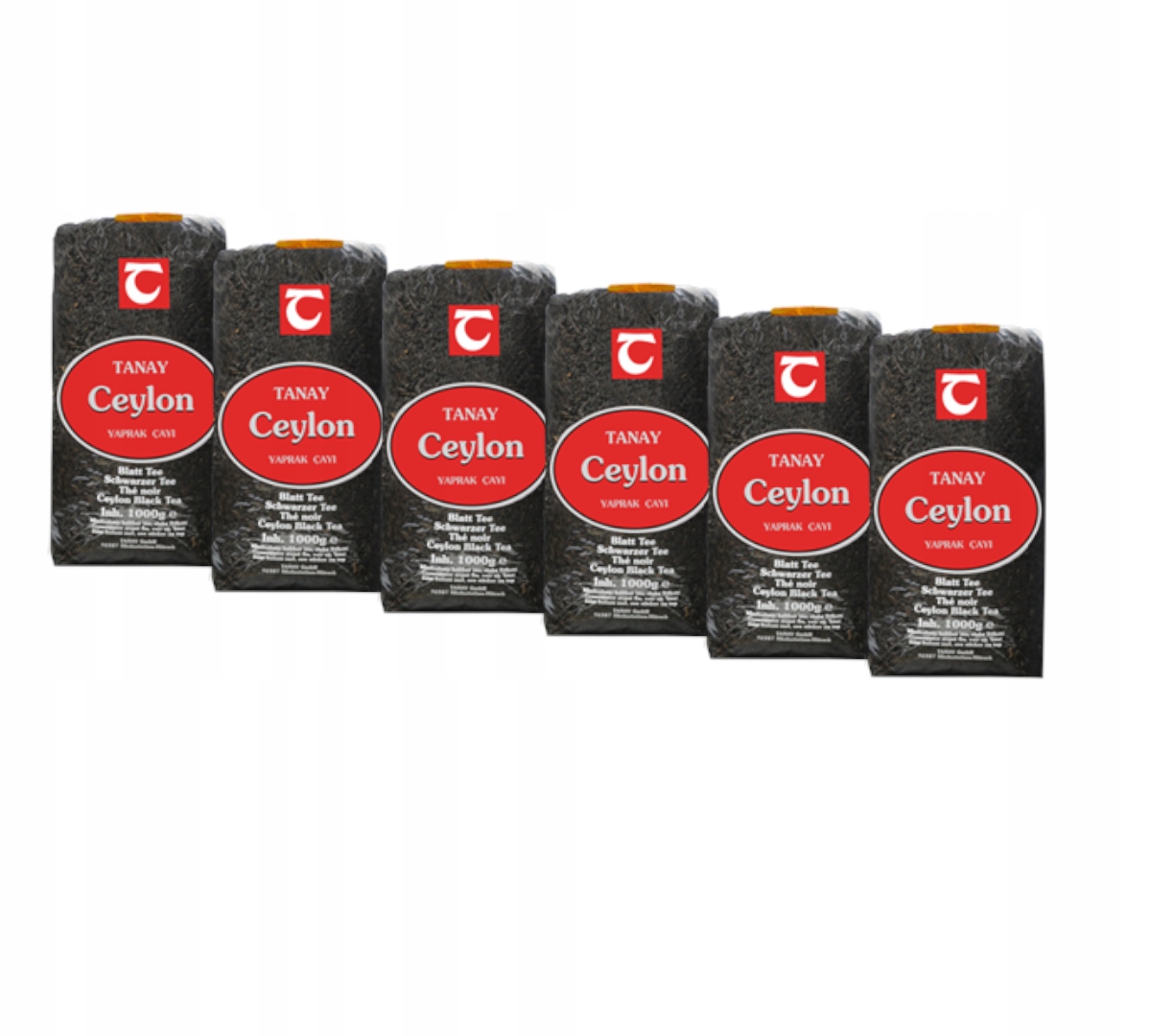Herbata czarna liściasta Tanay zestaw 6 x 1 kg