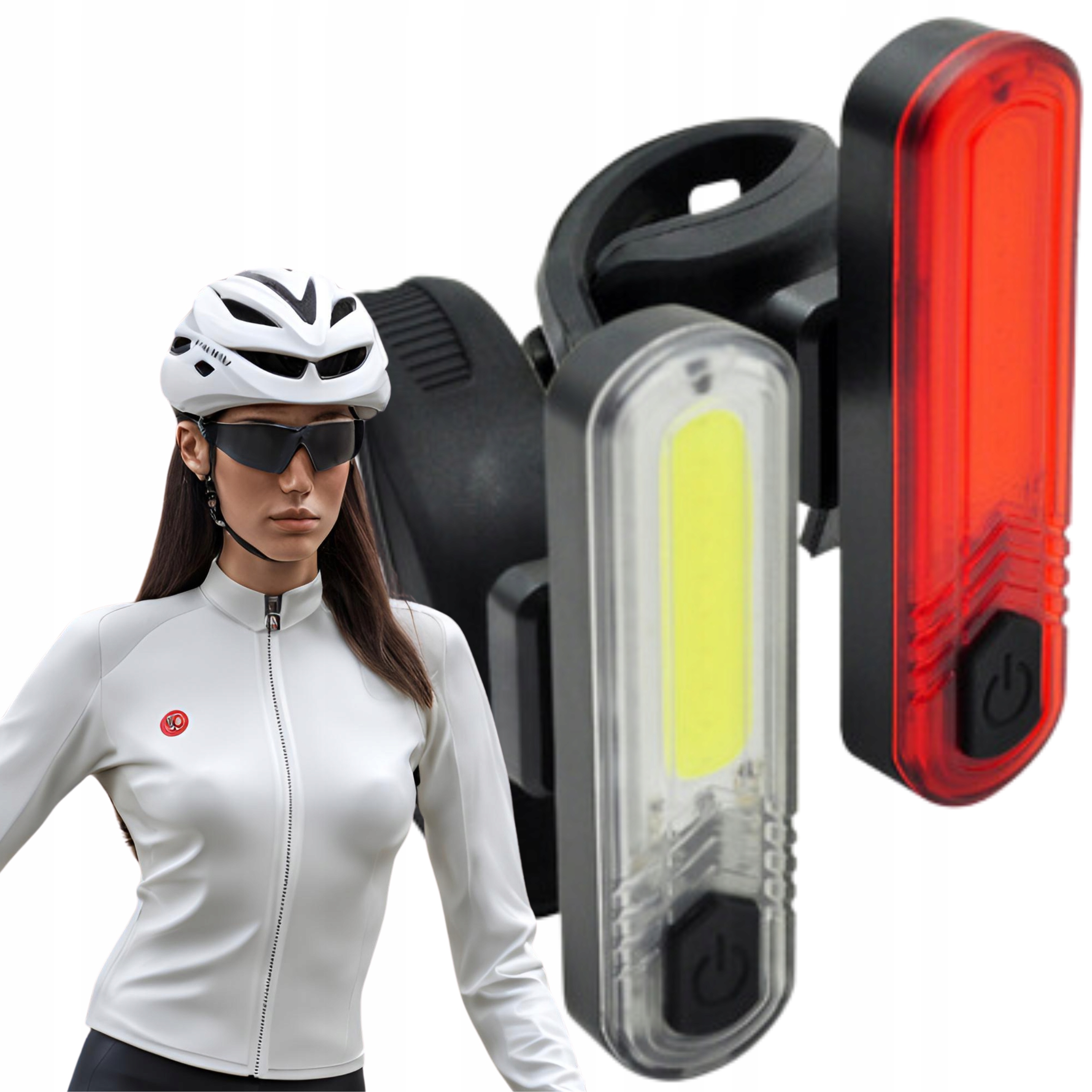 Sada Usb světel na kolo, přední a zadní akumulátor, osvětlení jízdního kola