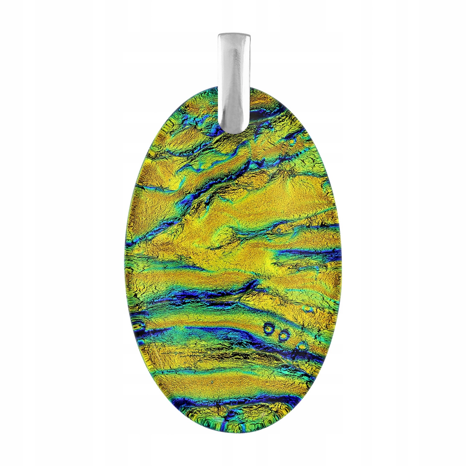 Dámský vícebarevný přívěsek Harf sklo murano