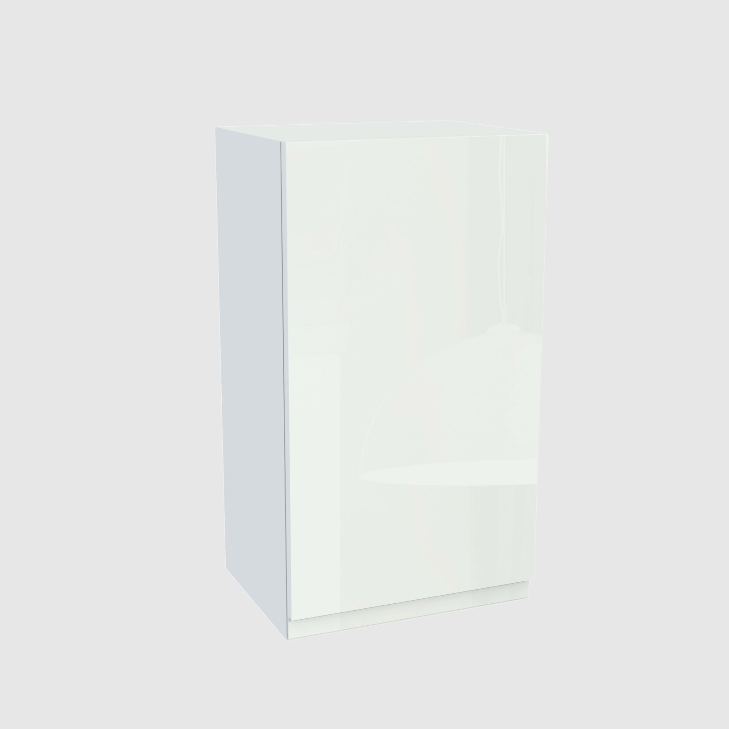 Horná skrinka 40/72 Frezo Biela predná časť Bezúchytková Biela Akryl Lesk