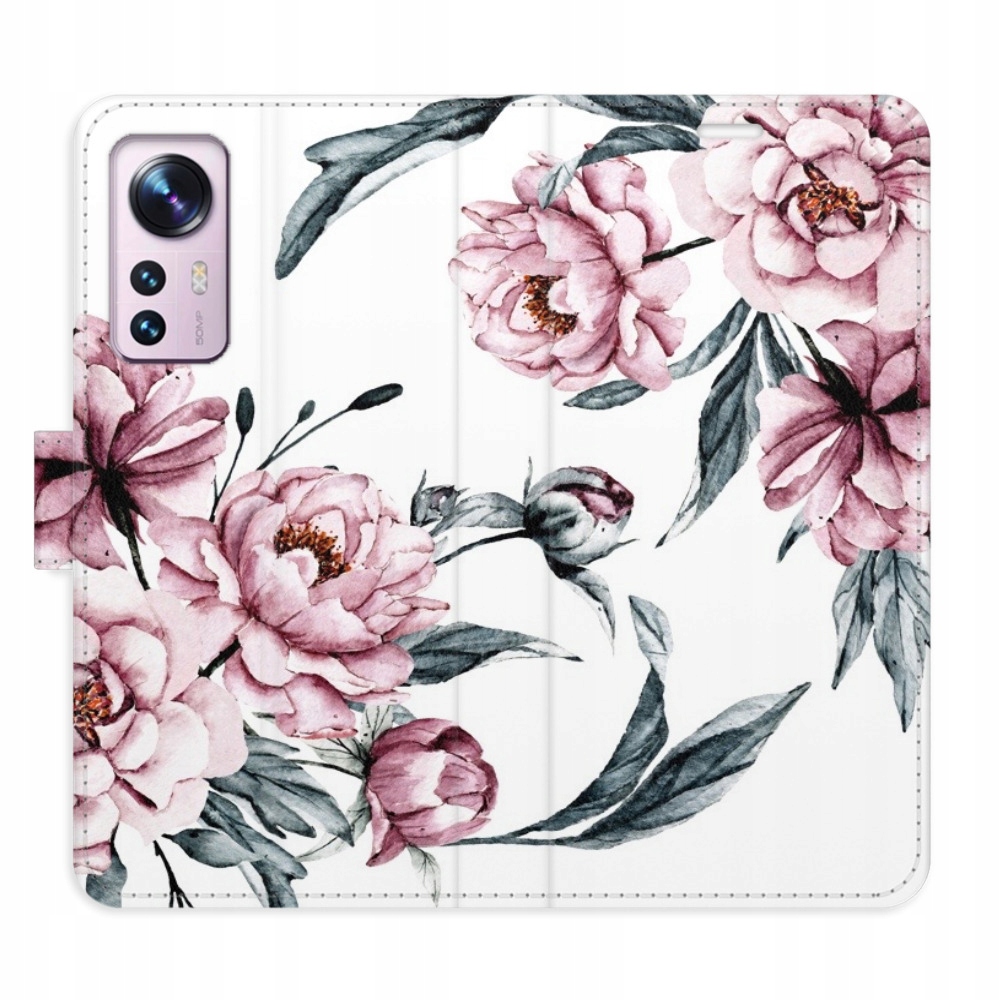 Etui z klapką iSaprio Pink Flowers do Xiaomi 12 12X