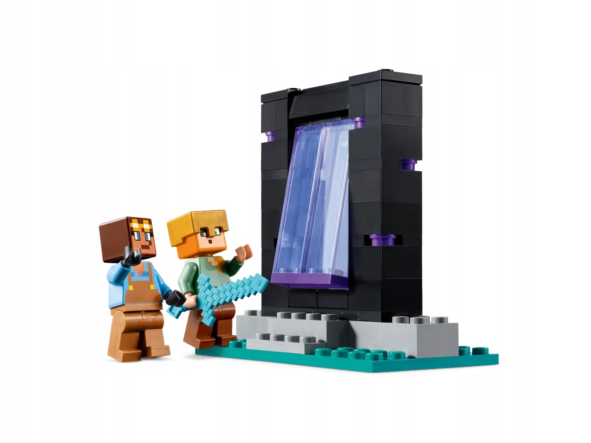 KLOCKI LEGO MINECRAFT ZBROJOWNIA 21252 FIGURKI AKCESORIA PORTAL NETHER Marka LEGO