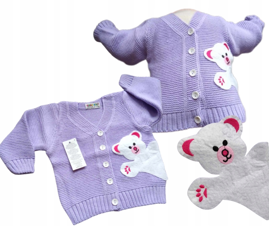 Sweter Sweterek dla dziewczynki akryl 98