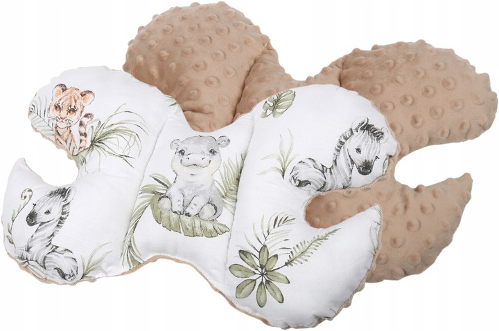 KOCYK MINKY PODUSZKA MOTYLEK DO WÓZKA NOSIDEŁKA KOŁYSKI ZESTAW 3w1 BABYMAM Długość poduszki 35 cm