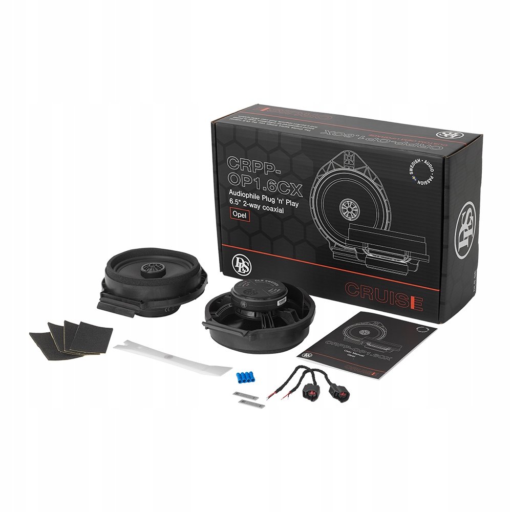 Koaxiální reproduktory do auta, sada reproduktorů 165 mm, 90 W, určené pro Opel