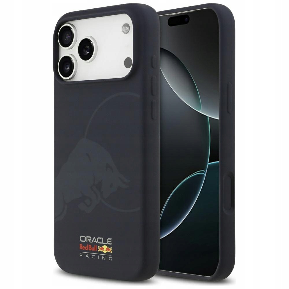 Silikonový kryt Red Bull s logem býka Pouzdro pro iPhone 17 Pro Max, tmavě modrý