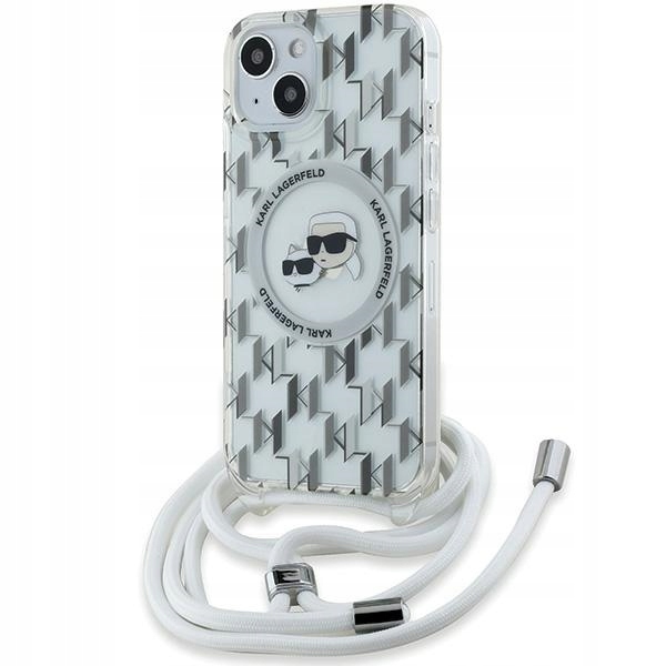 Karl Lagerfeld Crossbody Monogram Choupette Pouzdro pro iPhone 15 14 13