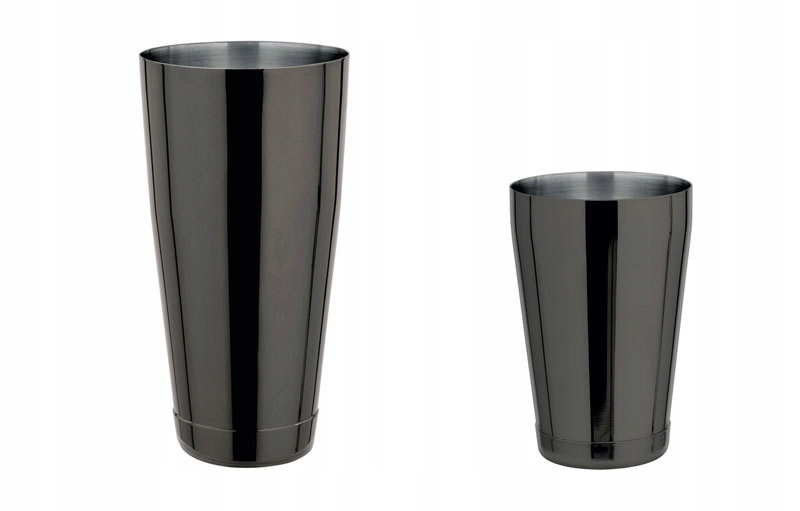 

Shaker Tin Tin czarny z kubkiem metalowym