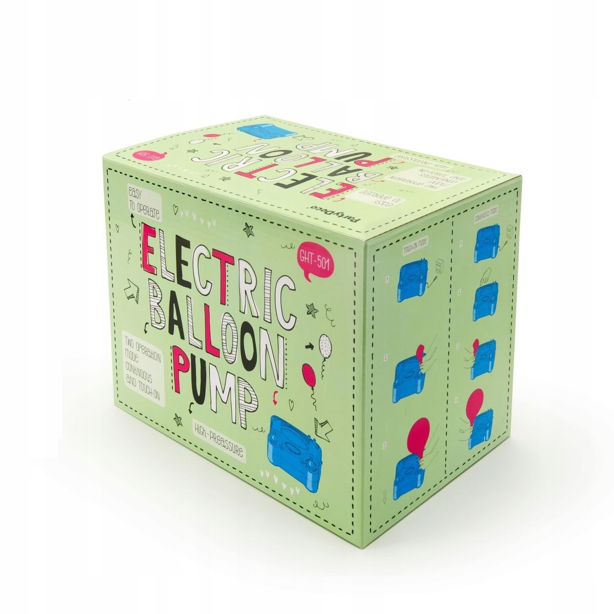 Party Deco Elektrická pumpa na balónky Modrá