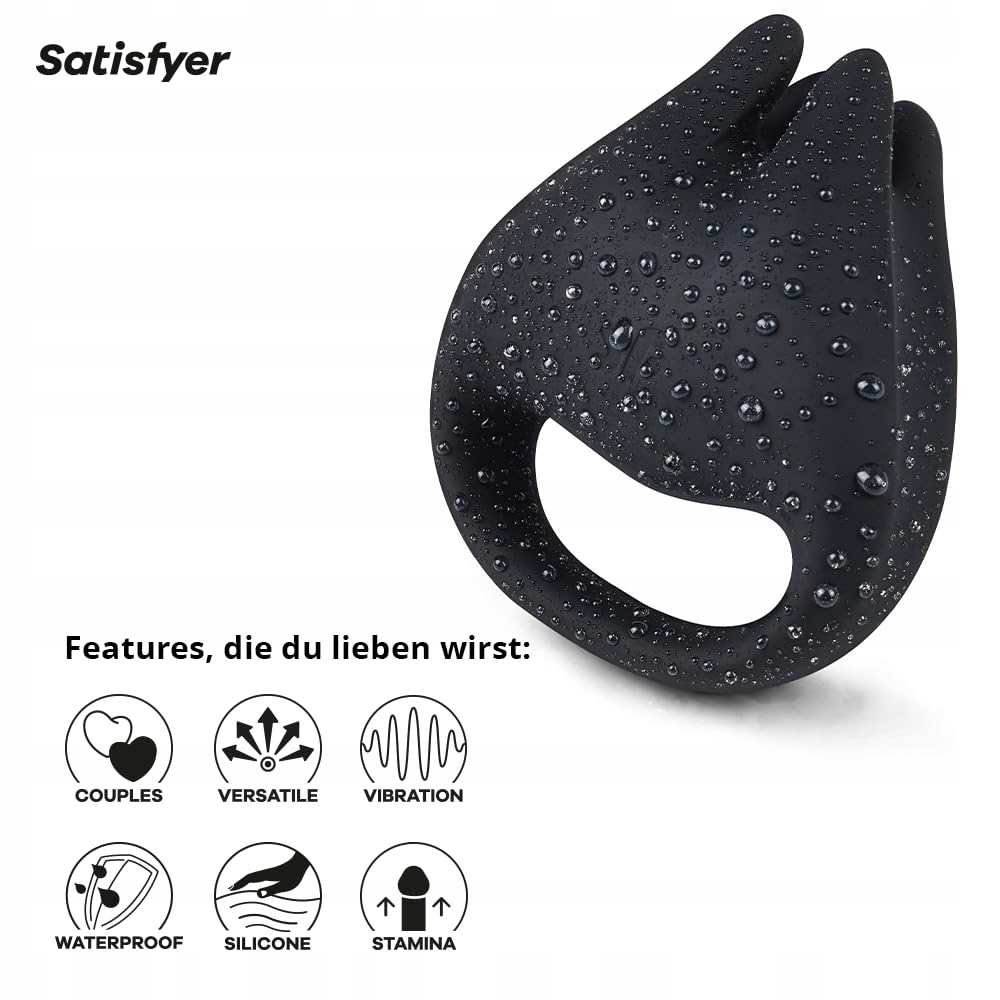 SATISFYER Perfect Pair 1 Wibrujący Pierścień i Wibrator Dla Par i Solo — miniatura 3