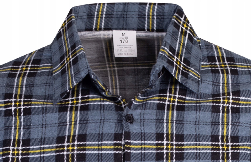 KOSZULA FLANELOWA CASUAL W KRATE MĘSKA 100% BAWEŁNA r. L Waga produktu z opakowaniem jednostkowym 1 kg