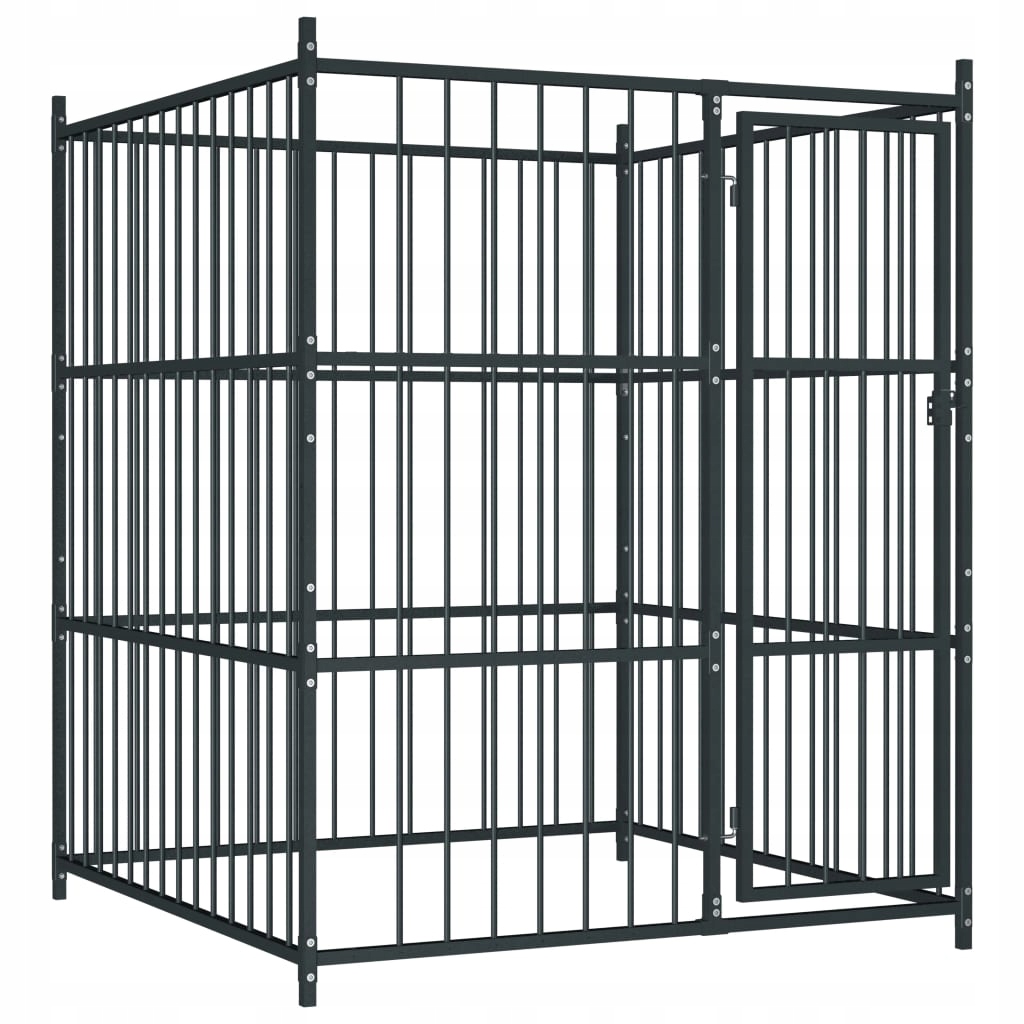 Kovová Kotec VidaXL pro malé psy 150 x 150 x 185 cm