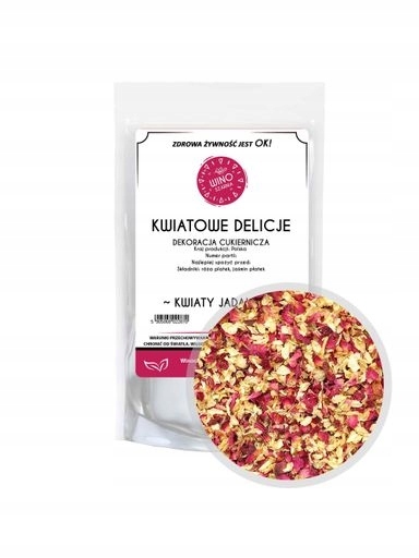 Levně 3 x Vinosárna Květiny na dort Květinové Piškoty S Želé 20 g Jedlé