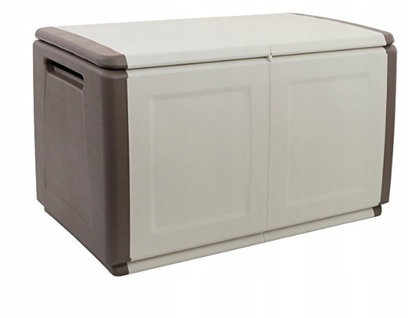 Plastový úložný box Linea Cube 2-dielny 96 cm béžovohnedá