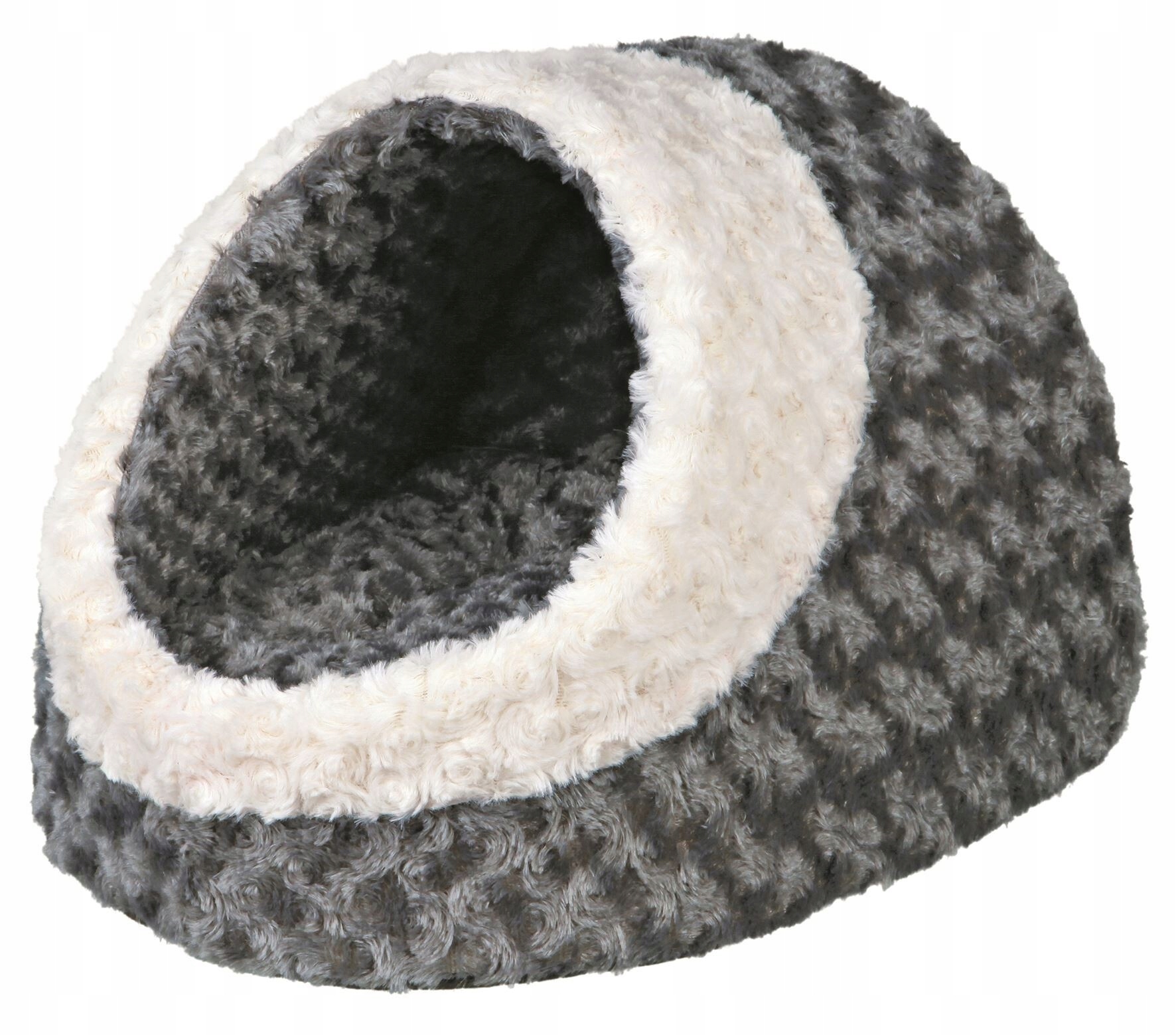 Budka pro kočky Trixie šedá oválná 41 cm x 35 cm x 26 cm