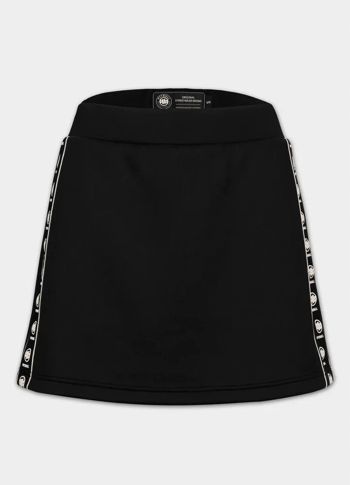 Dámská tepláková sukně Pitbull s vkládáním bez zapínání, lampasy