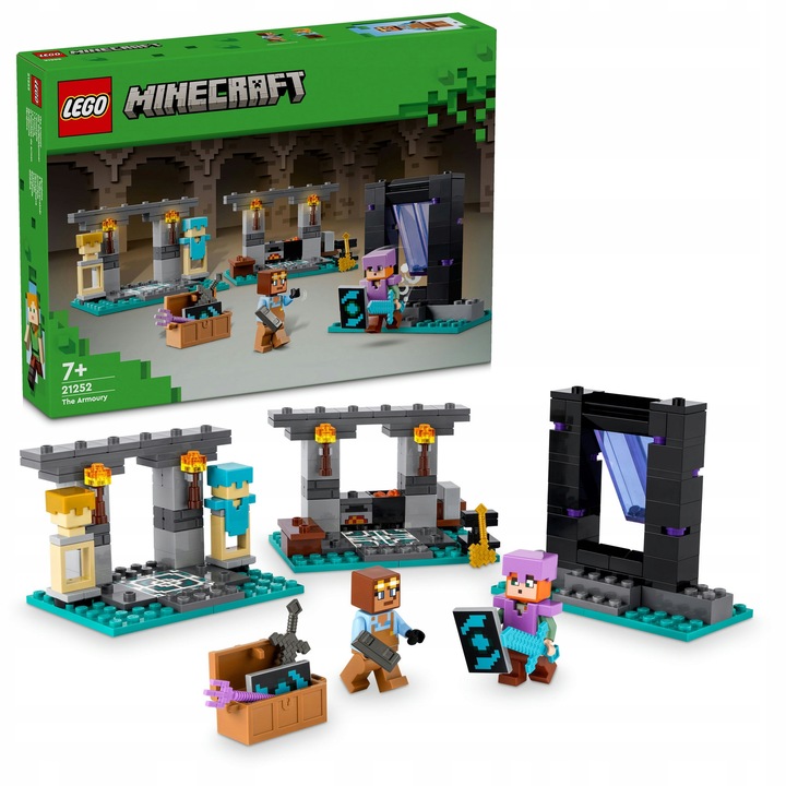Zestaw Lego Minecraft 21252 Zbrojownia Klocki Dla Dziecka Figurki