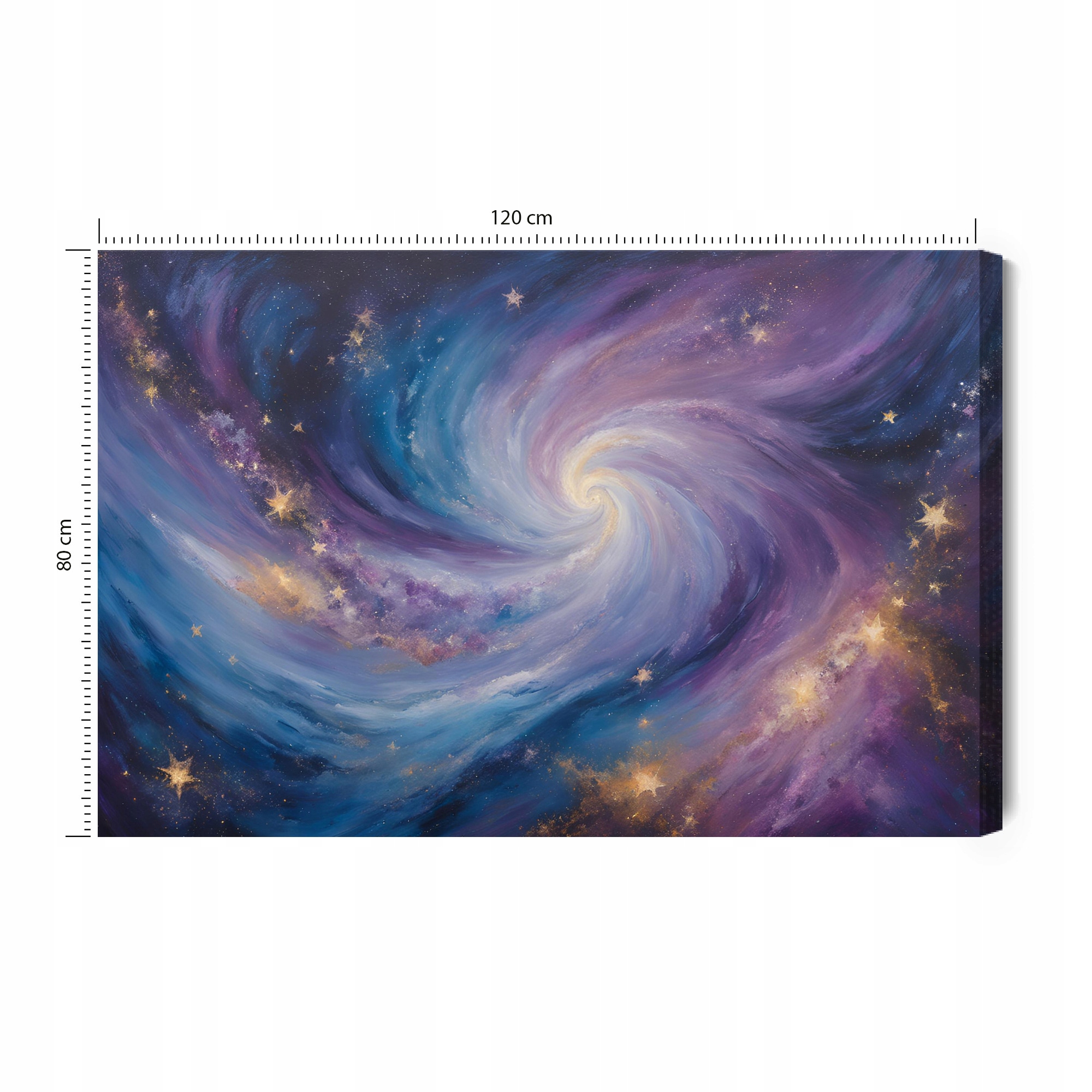 Obraz na plátně obloha hvězdy intenzivní barvy 120x80 cm