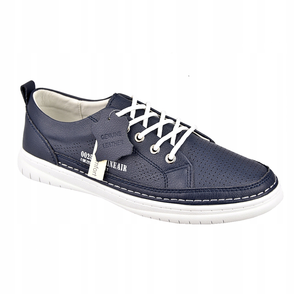 

Buty damskie półbuty skórzane Evento 4636 navy 40