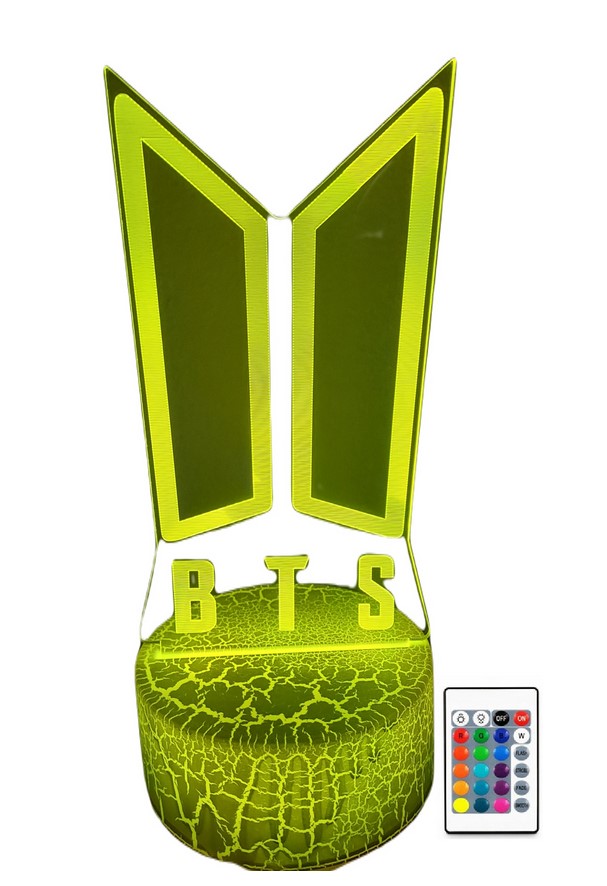 

Lampa 3D Led Usb Bts Boys Band Zespół Logo Pilot