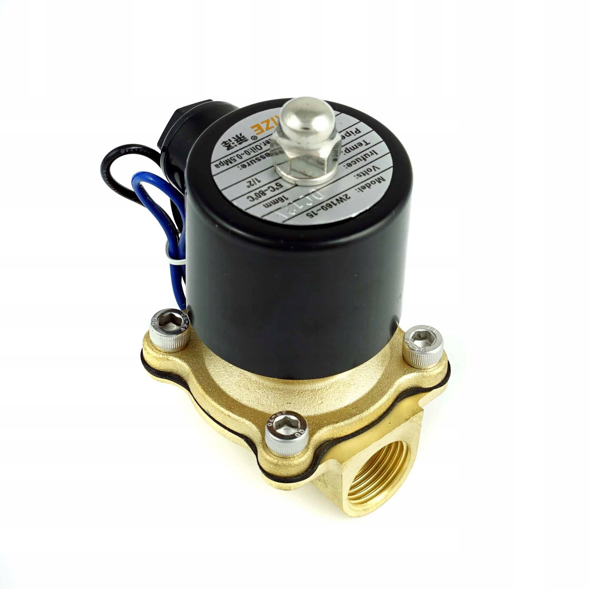 Elektrozawór 12V 1/2 półcalowy zawór elektryczny