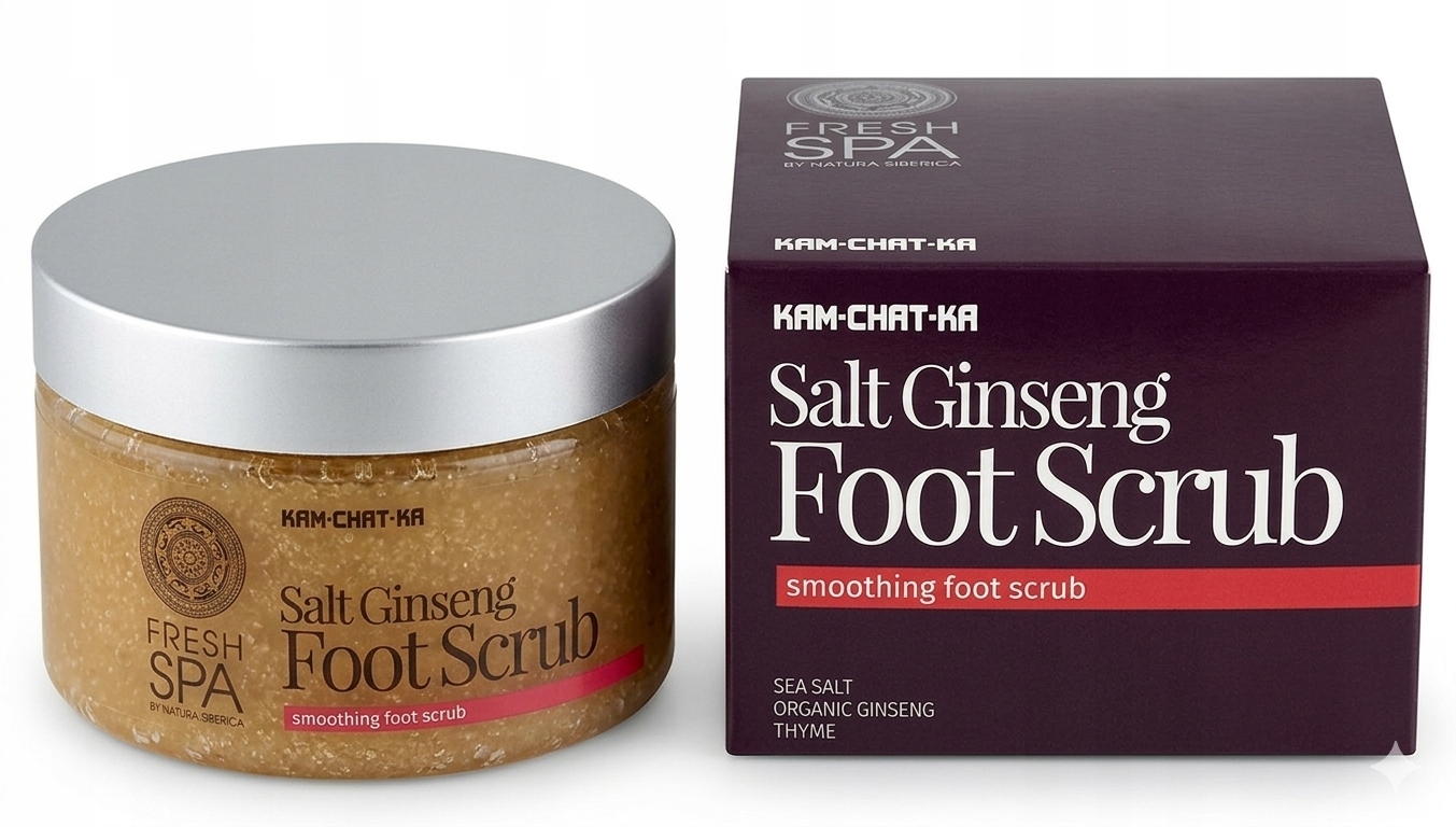 Peeling Do Stóp Złuszczający z Solą Morską Natura Siberica Foot Scrub