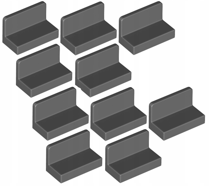 

Lego Panel 1x2x1 C. Szary (4865/26169/6146225) x10