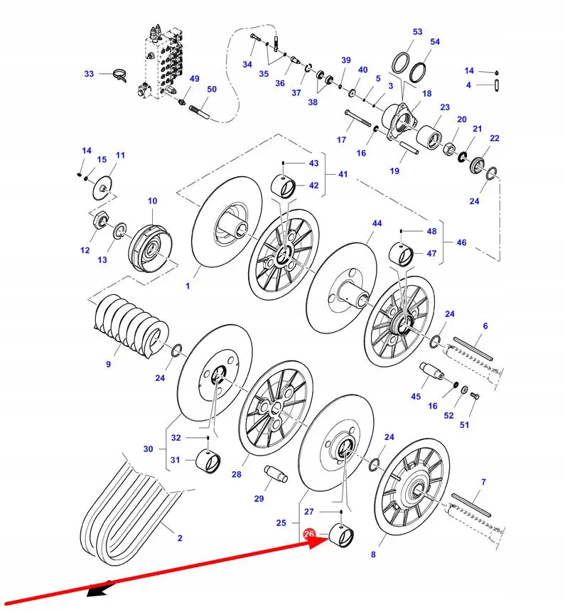 LA311202961 Tuleja wariatora z brązu 80 x 88 x 62 Marka maszyny Fendt Inna Massey Ferguson