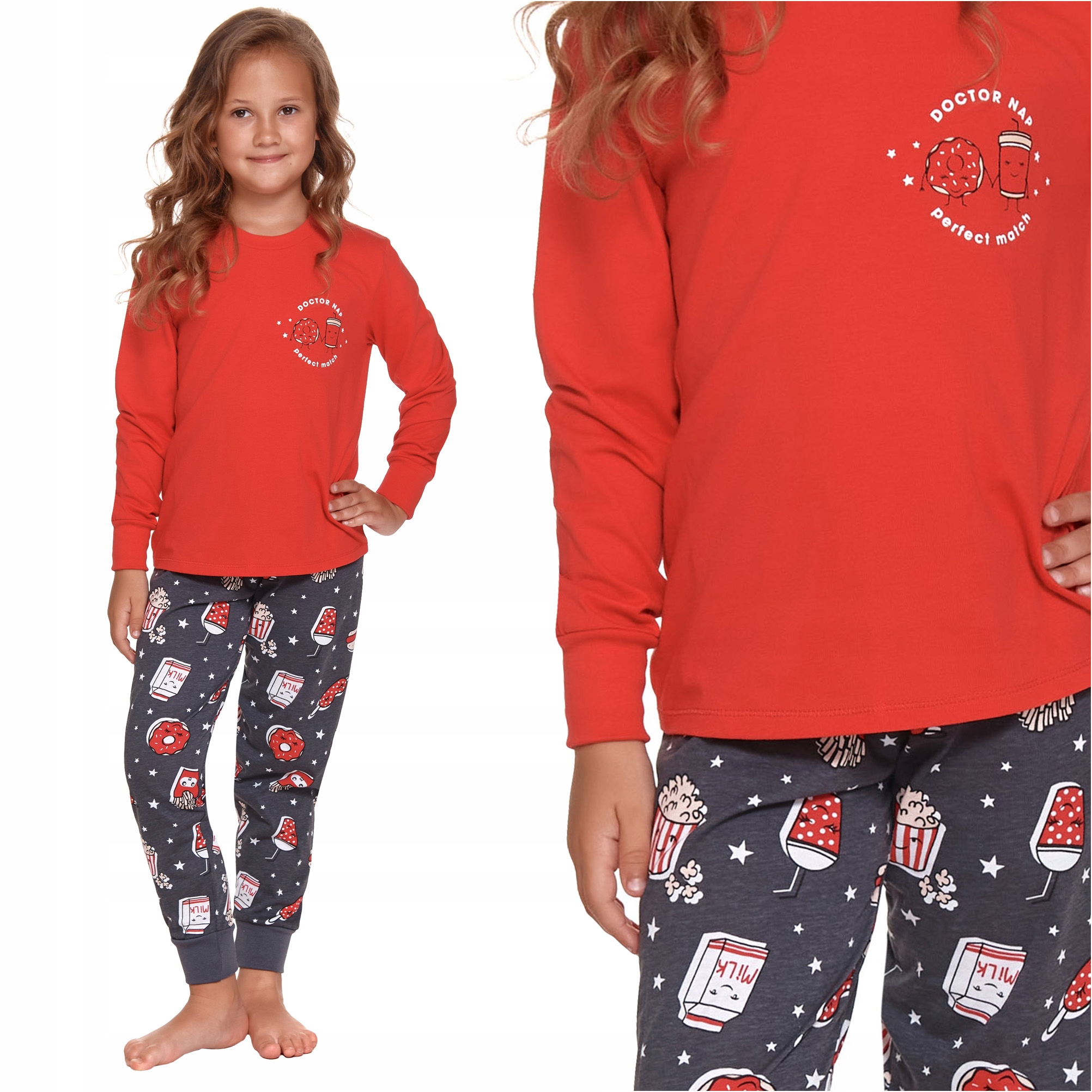 

Doctor Nap 4311 Red piżama dziecięca 146-152