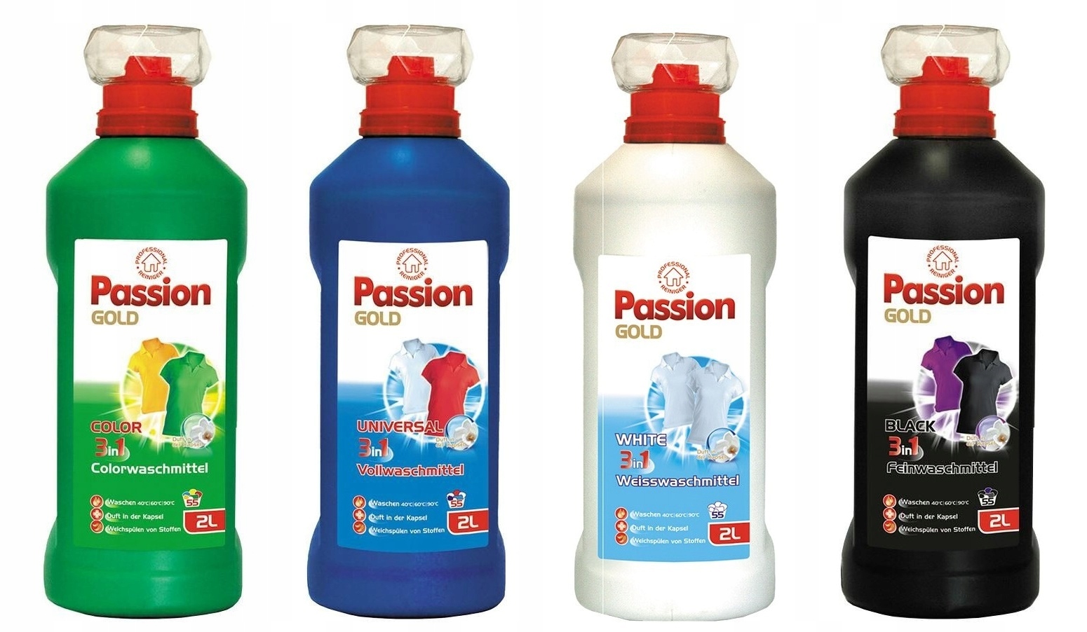 Levně Sada Passion Gold Prací gely 4x2l De