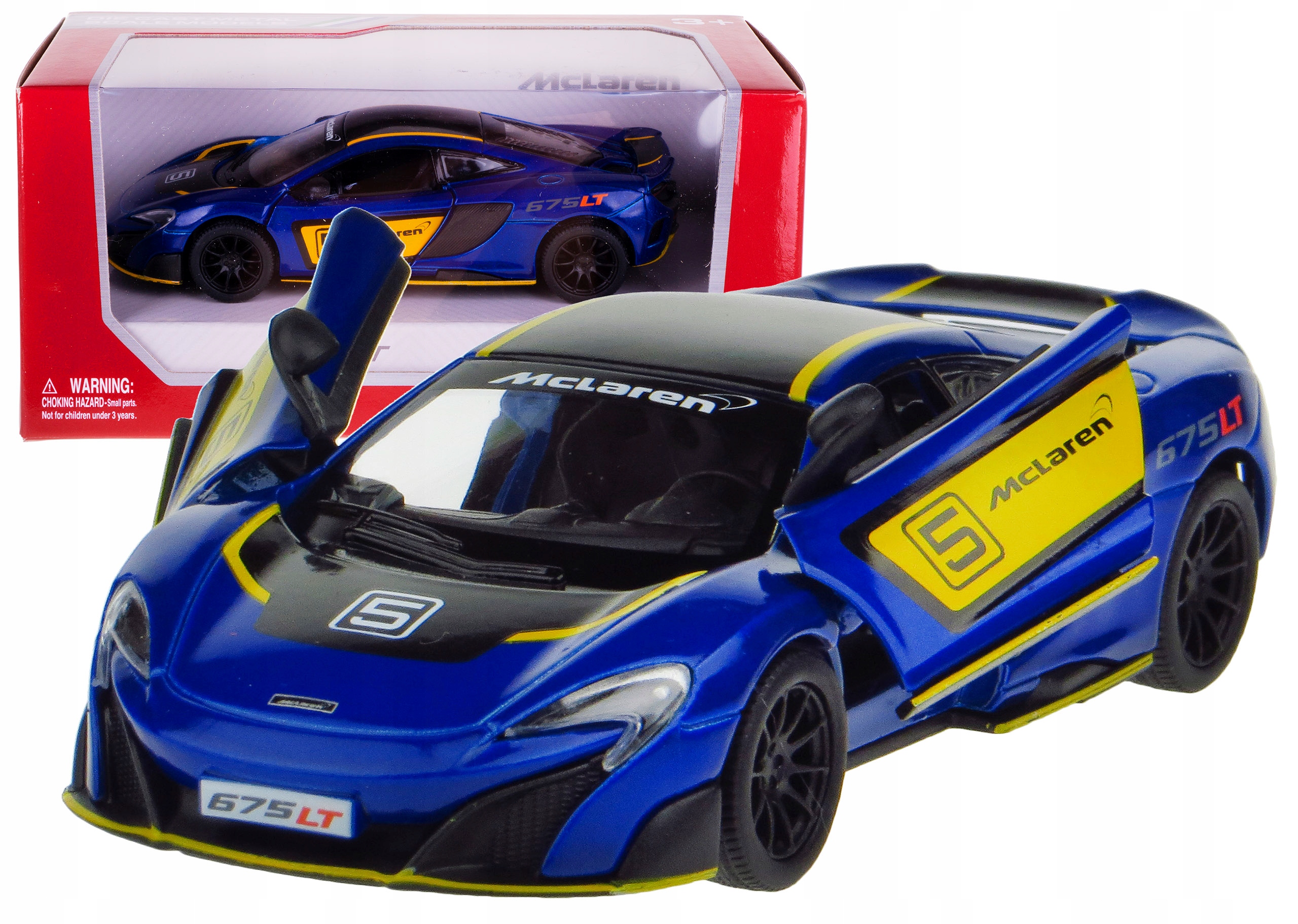 

Mclaren 675LT Model Metal Kinsmart 1:36 Box Nieb