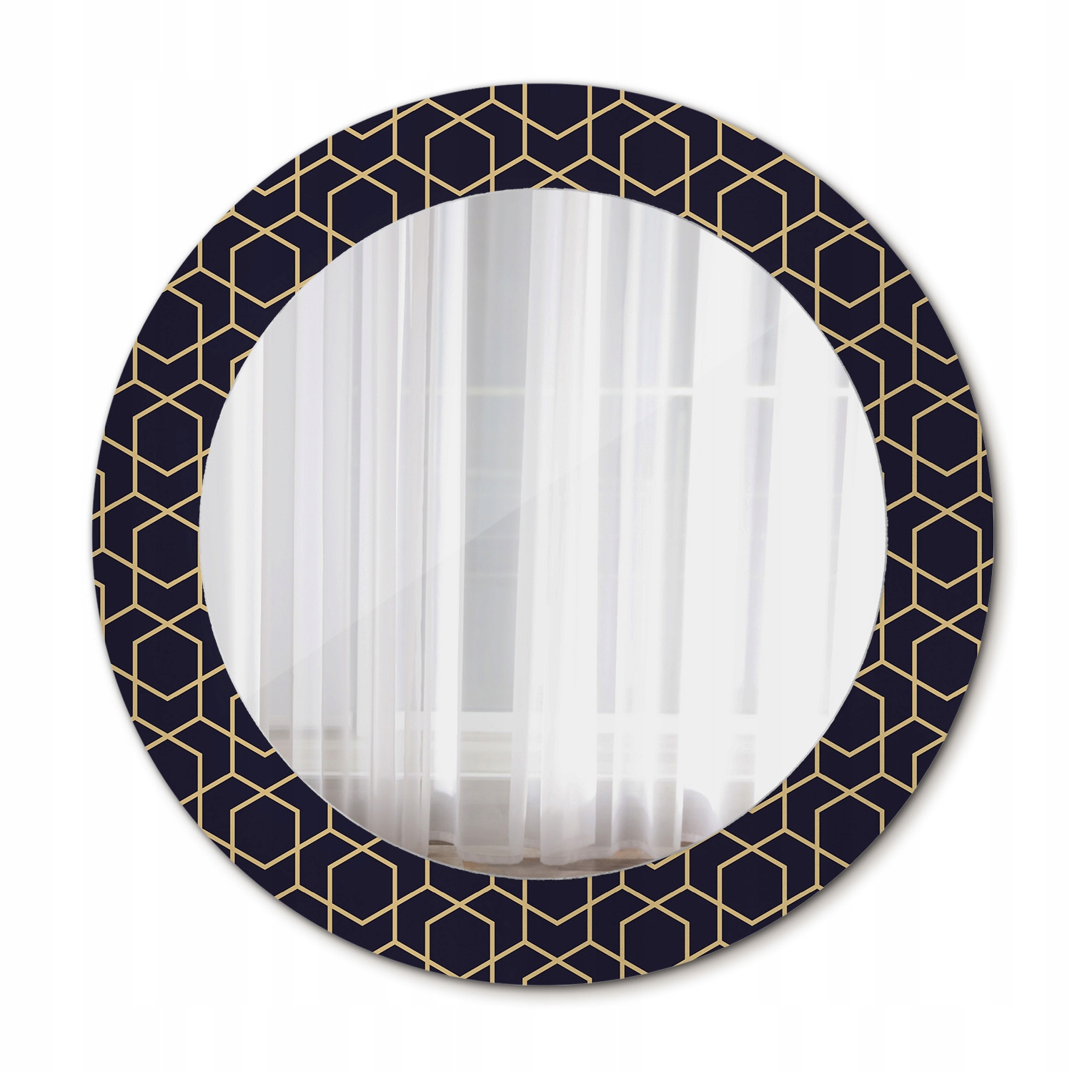 Zrkadlo do obývacej izby Abstraktné geometrické 60 cm