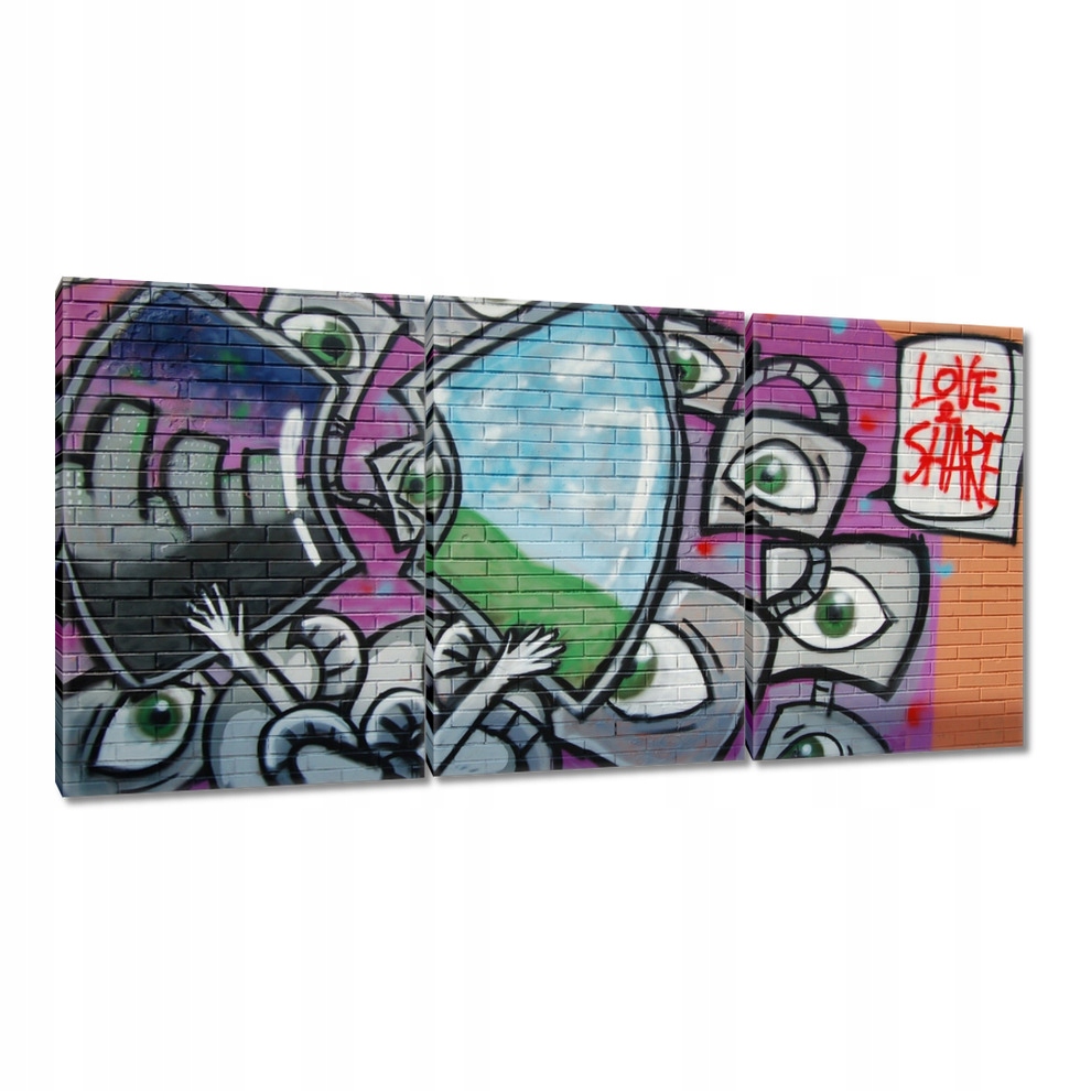 

Obrazy 120x60 Graffitti Mural